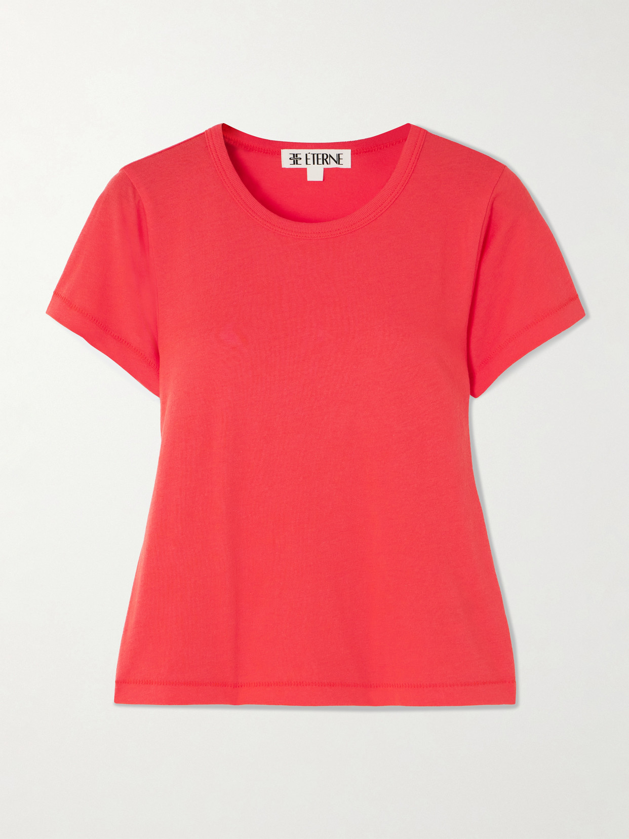Éterne Fitted Short Sleeve T-shirt In Red