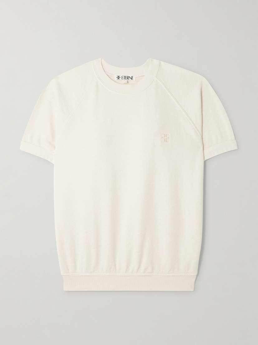 ÉTERNE Sonny Embroidered Cotton-jersey Sweatshirt
