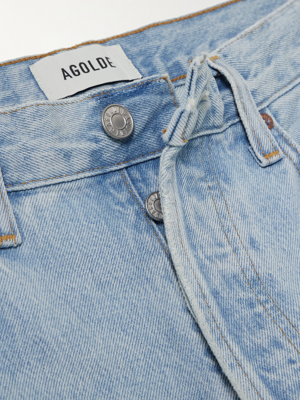 Agolde Kelly Rigid High-rise Straight-leg Jeans In Light Wash