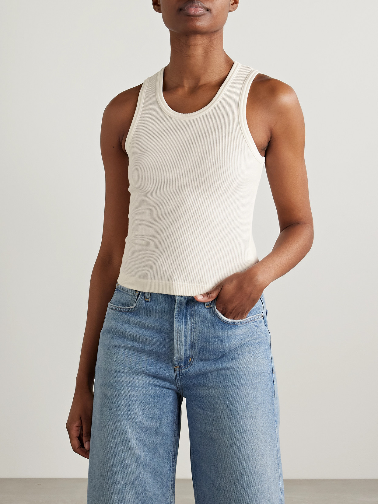 Citizen Of Humanity Citizens Of Humanity Isabel Cotton Tank Rin In Cream