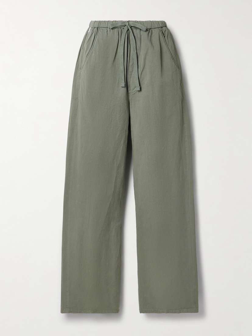Citizens of Humanity Aurora Cotton And Linen-blend Wide-leg Pants