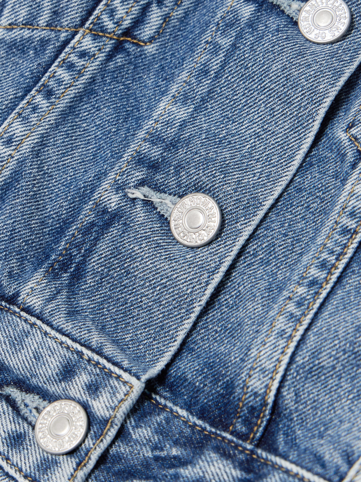 Citizen Of Humanity Idalene Paneled Organic Denim Vest In Blue