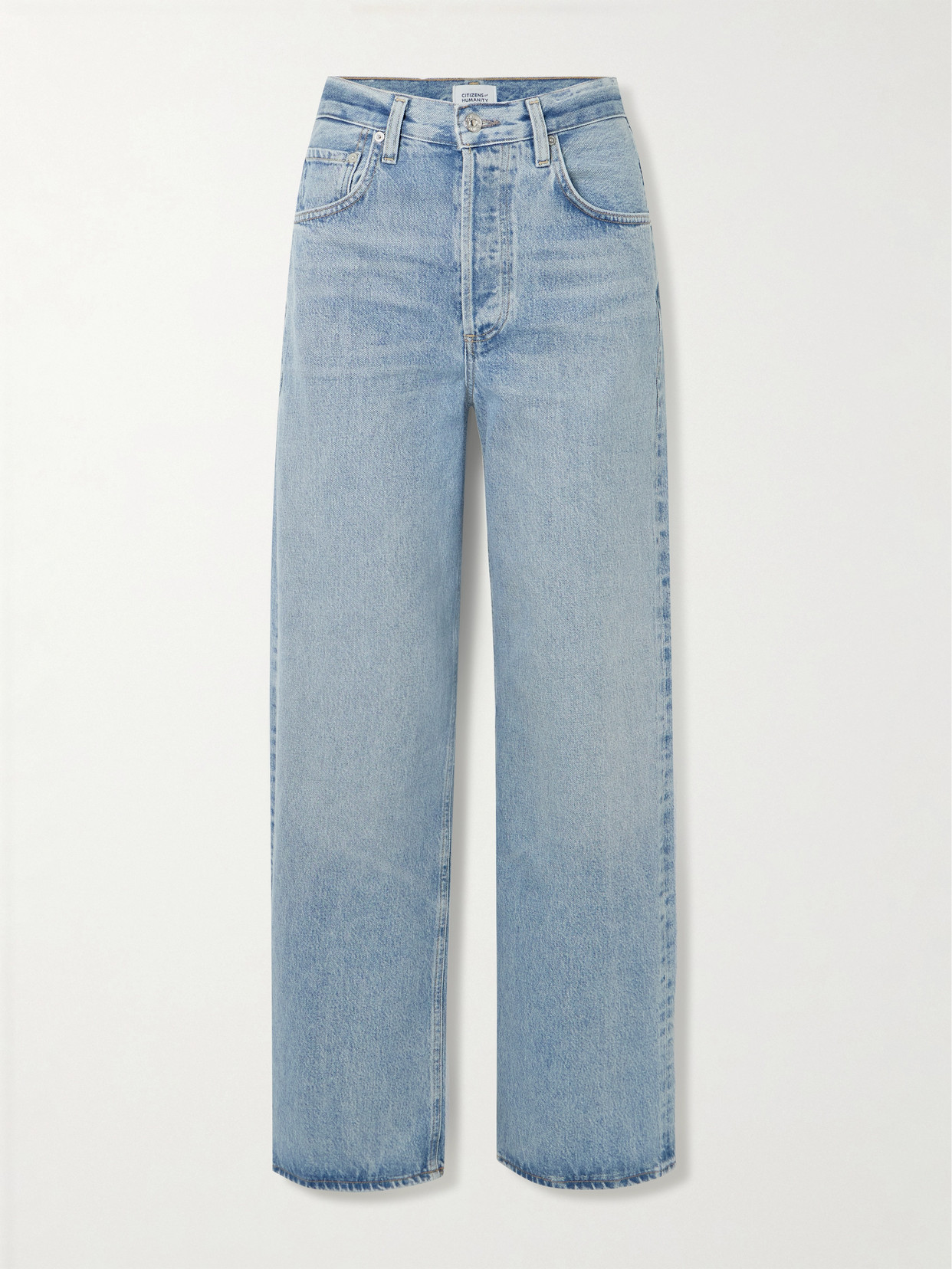 Citizens Of Humanity Ayla Baggy High-rise Wide-leg Jeans In Blue