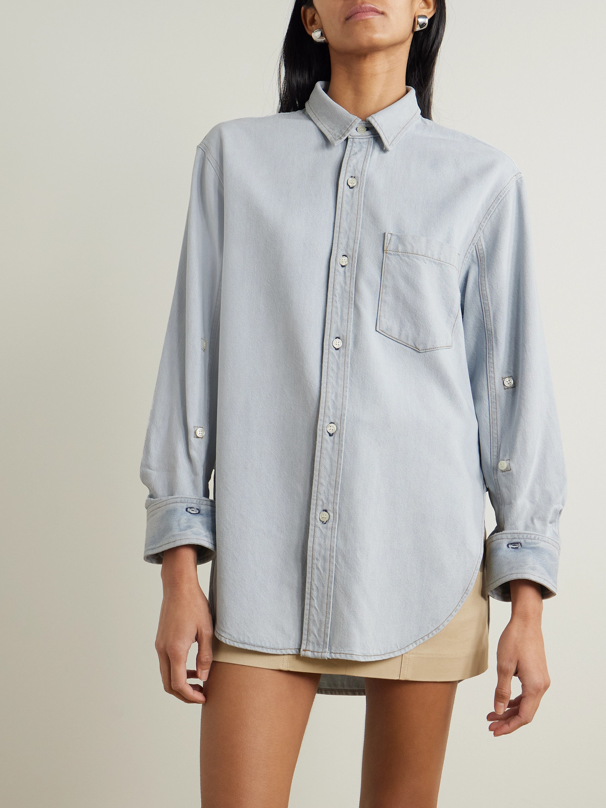 Citizens Of Humanity Kayla Denim Shirt In Blue