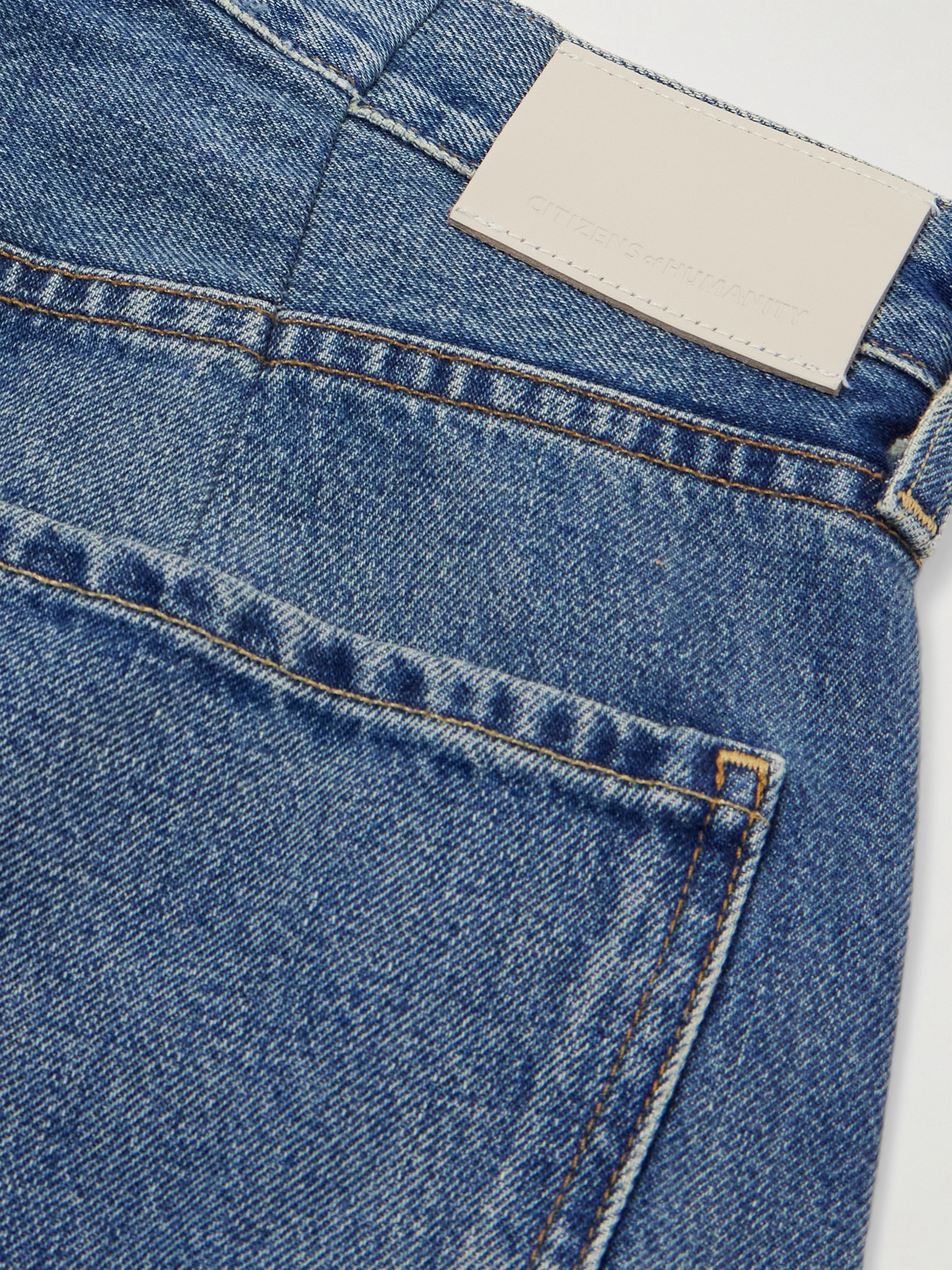 Citizens Of Humanity Horseshoe frayed high-rise barrel-leg jeans thumbnail