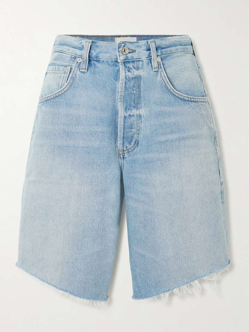 Citizens of Humanity Ayla Frayed Denim Shorts