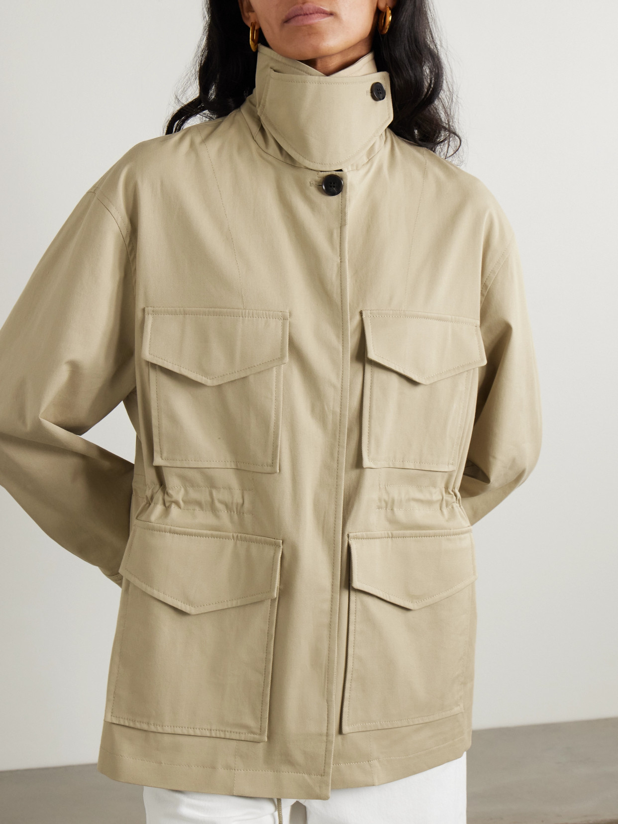 Citizens Of Humanity Paretti Cotton-blend Twill Jacket In Neutrals