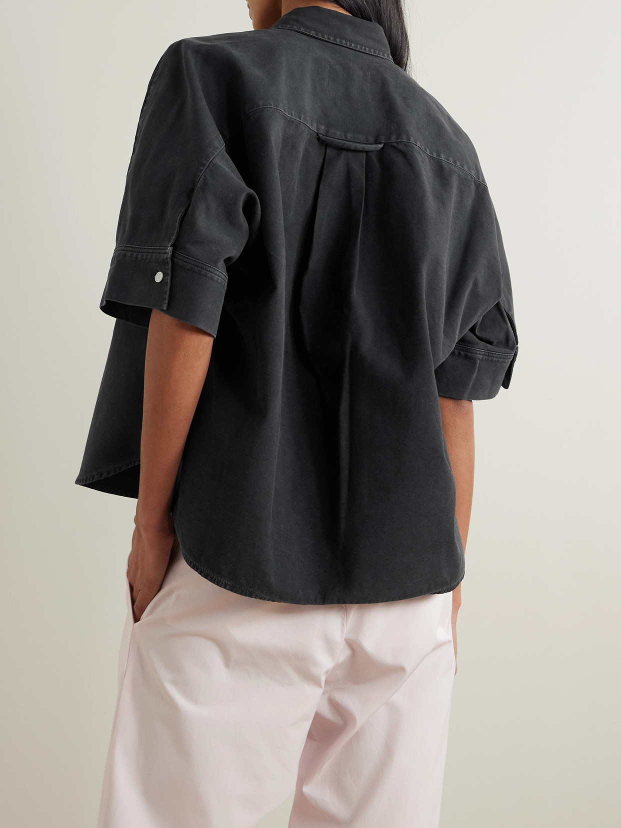 Citizen Of Humanity Black Claire Origami Shirt In Black