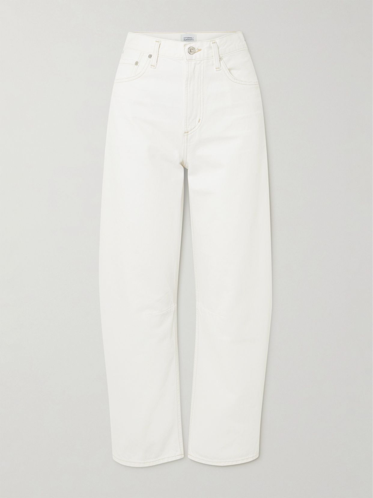 Miro Relaxed high-rise barrel-leg jeans