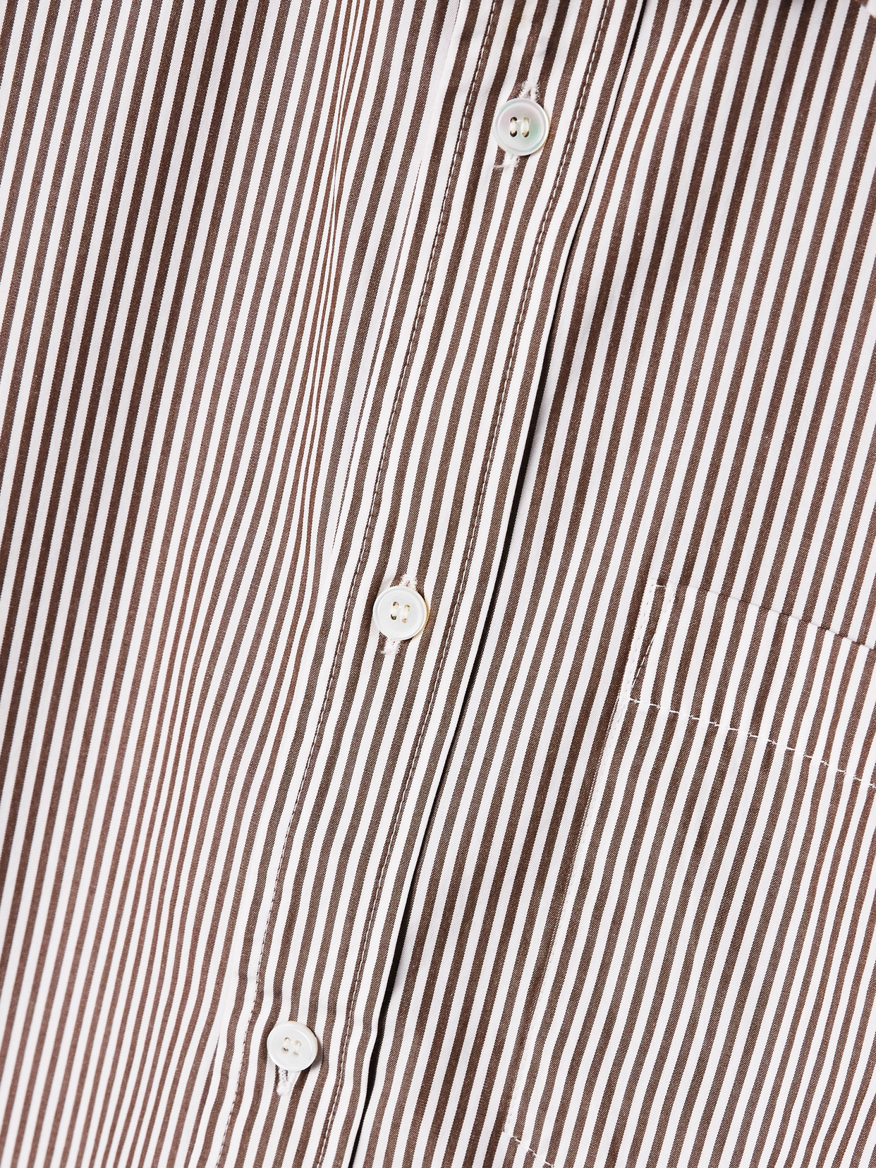 Citizen Of Humanity Kayla Striped Cotton-poplin Shirt In Brown