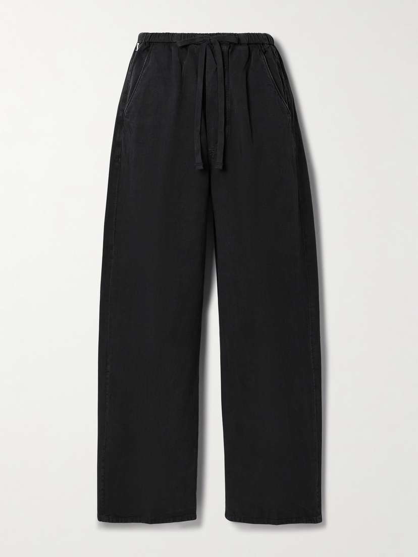 Citizens of Humanity Aurora Cotton And Linen-blend Wide-leg Pants