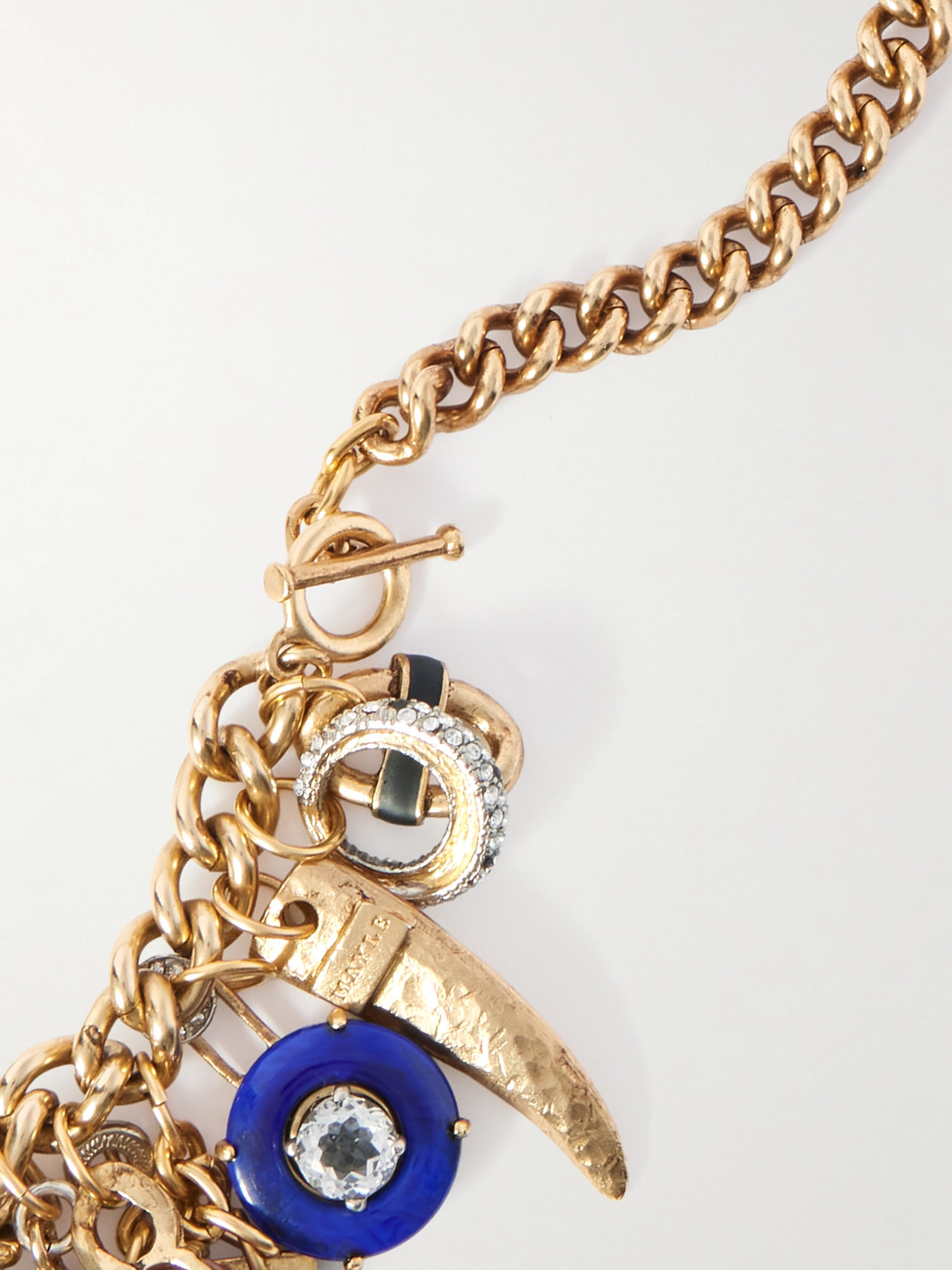 MAISON MAYLE CORNUCOPIA GOLD-PLATED, CRYSTAL AND ENAMEL NECKLACE