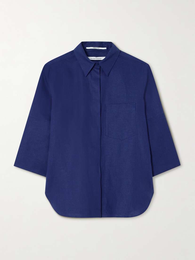 Another Tomorrow Linen Shirt