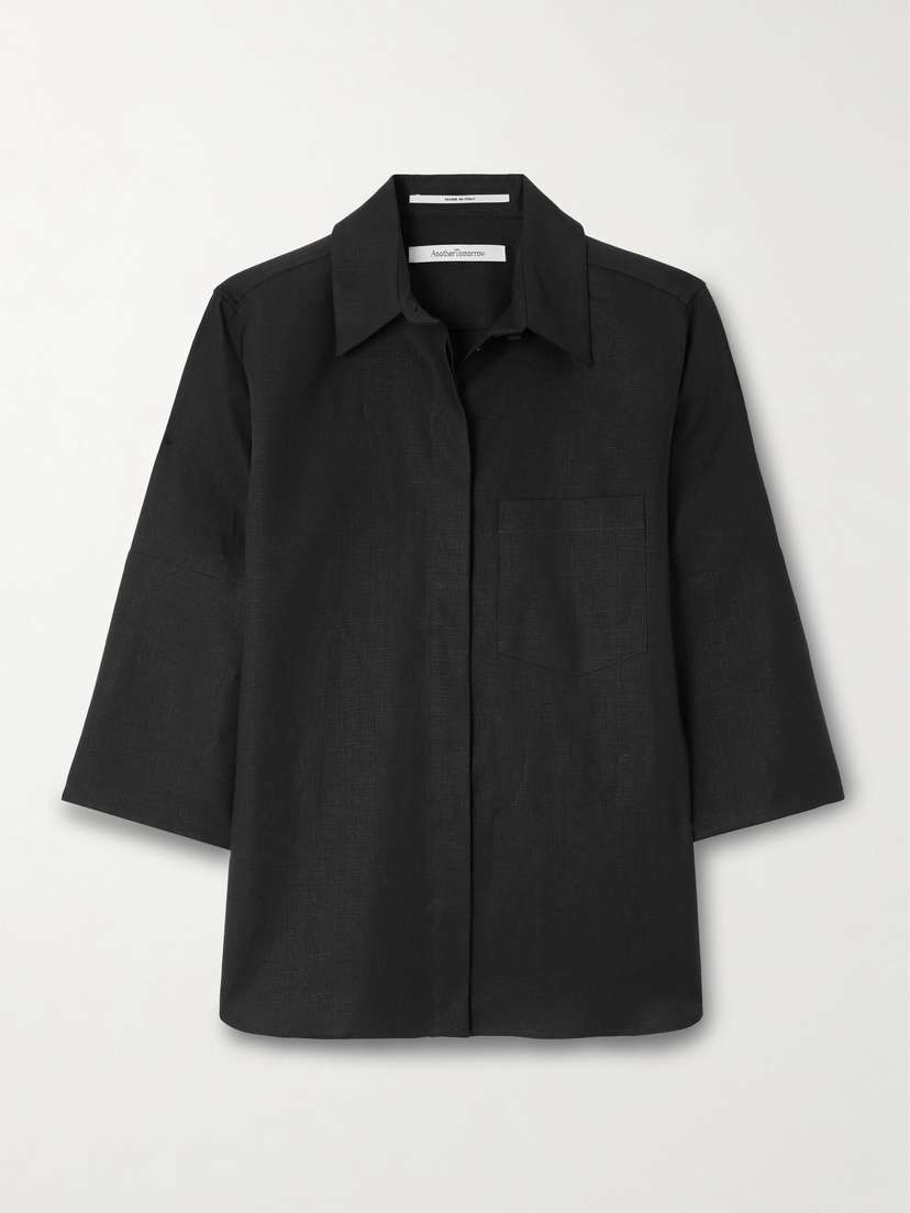 Another Tomorrow Linen Shirt