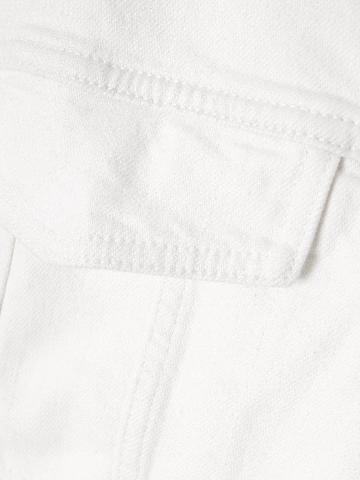 Another Tomorrow Denim Jacket In White
