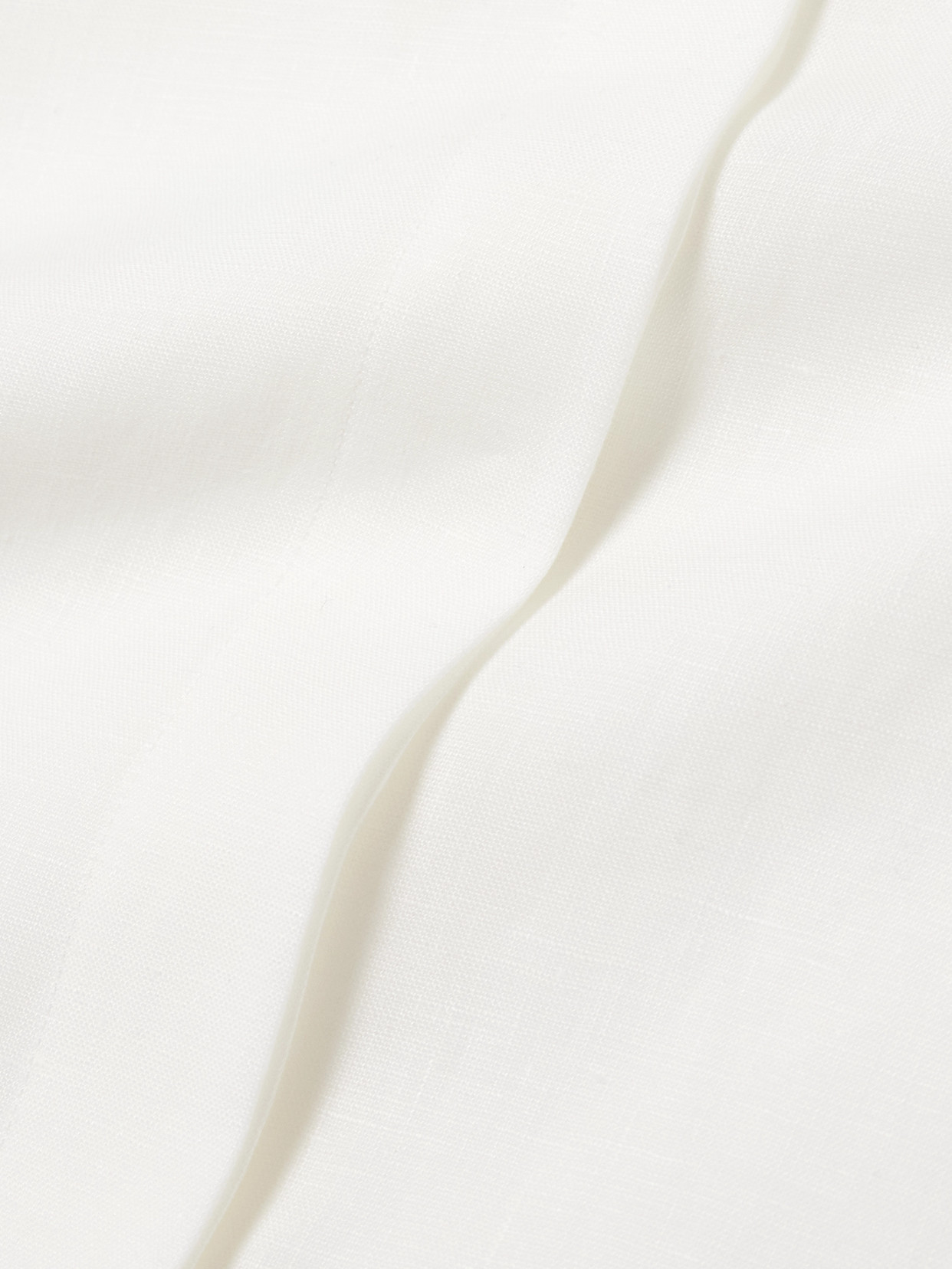 Another Tomorrow Linen Shirt In White