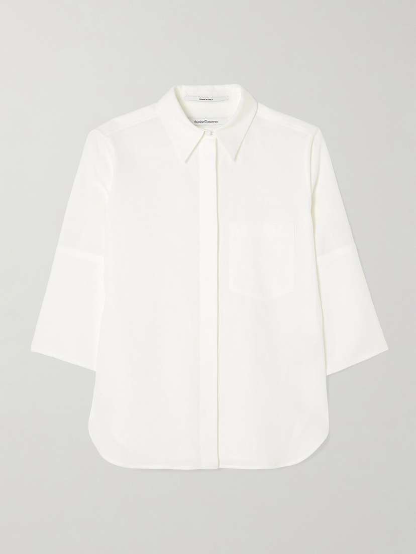 Another Tomorrow Linen Shirt