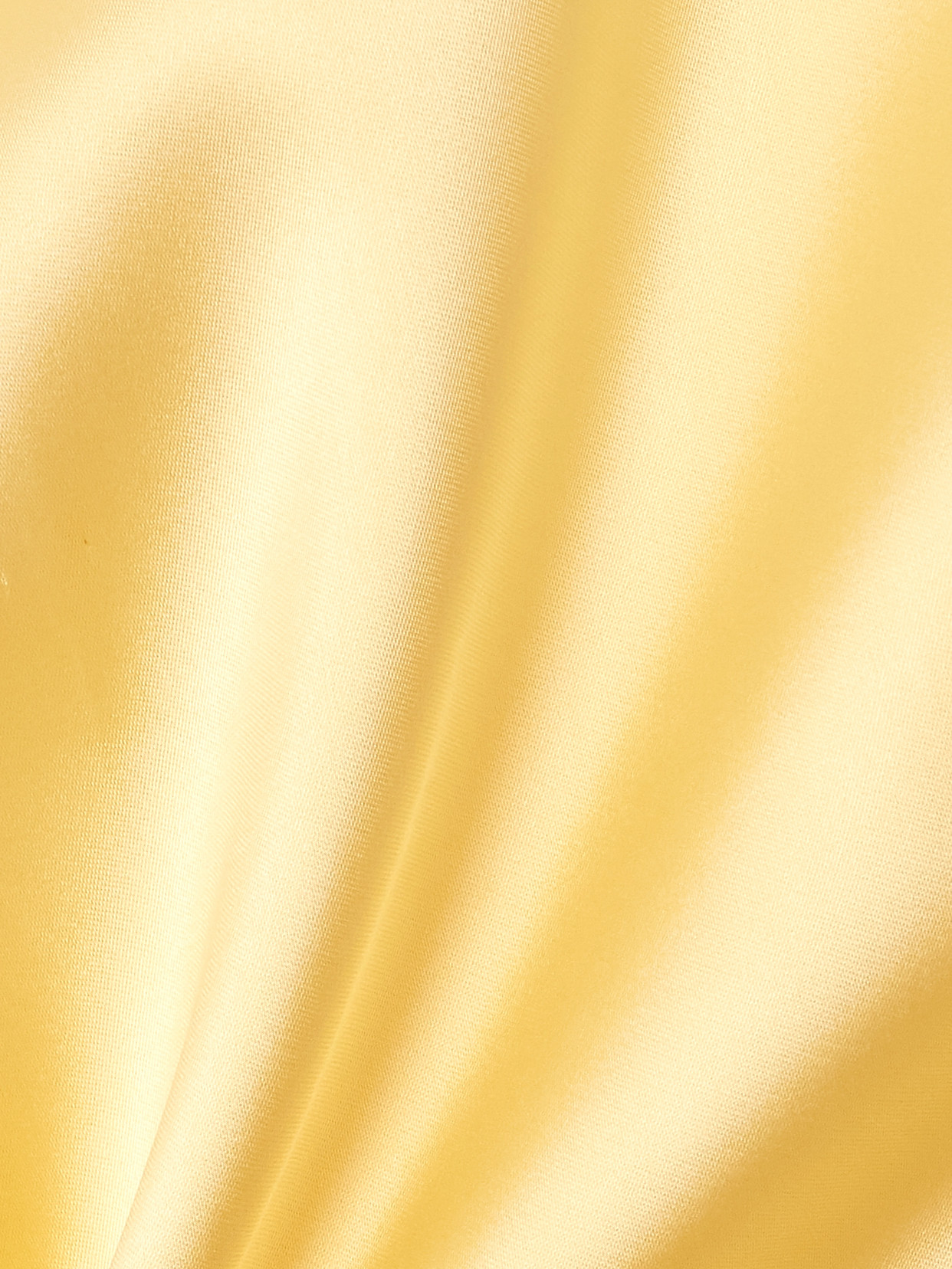 Another Tomorrow Satin Shirt In Yellow
