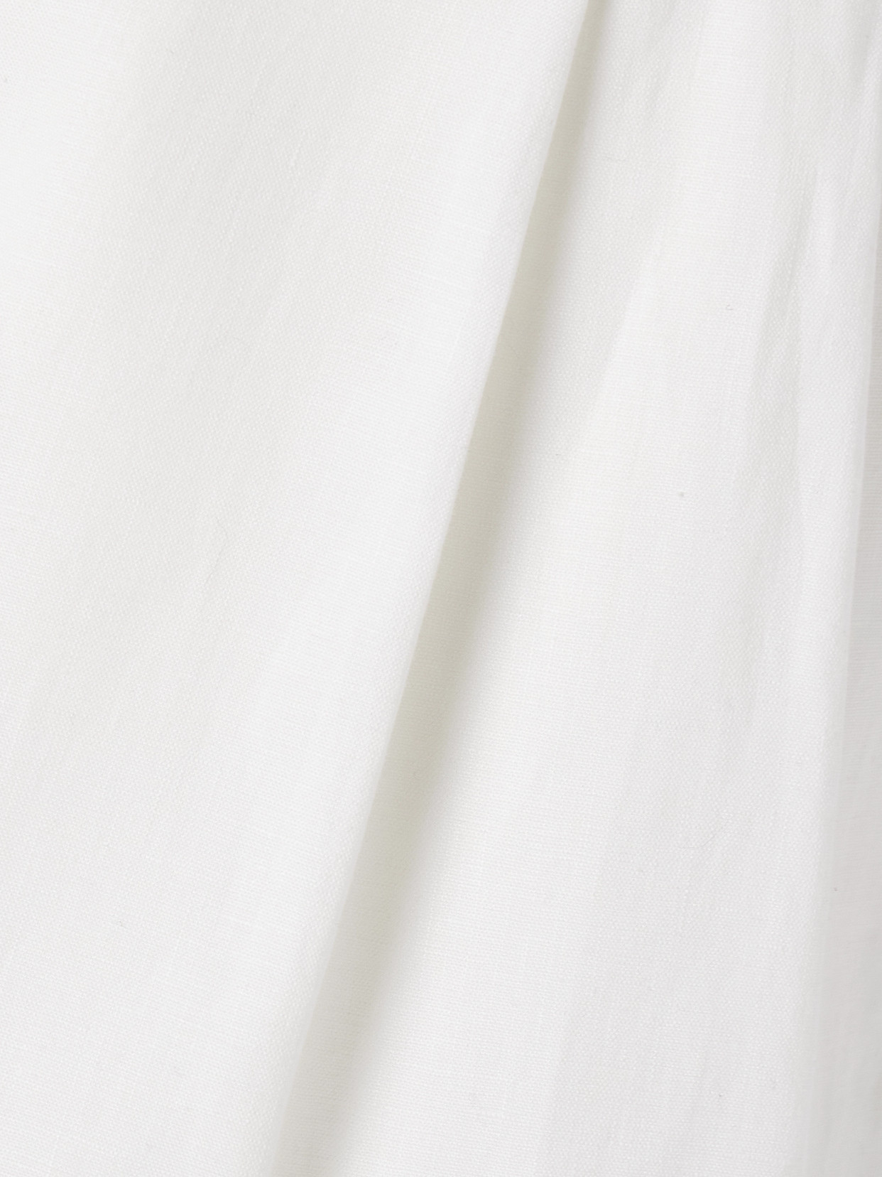 Another Tomorrow Pleated Linen Shorts In White