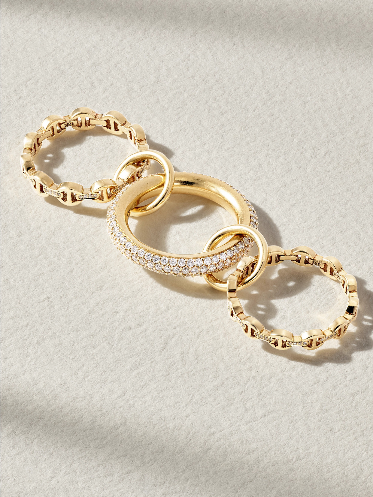 Spinelli Kilcollin + Hoorsenbuhs Microdame 18-karat Gold Diamond Ring In Gold