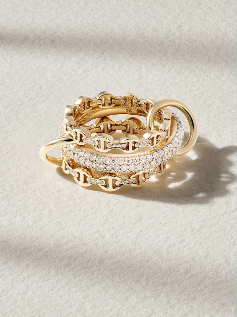 Spinelli Kilcollin + Hoorsenbuhs Microdame 18-karat Gold Diamond Ring