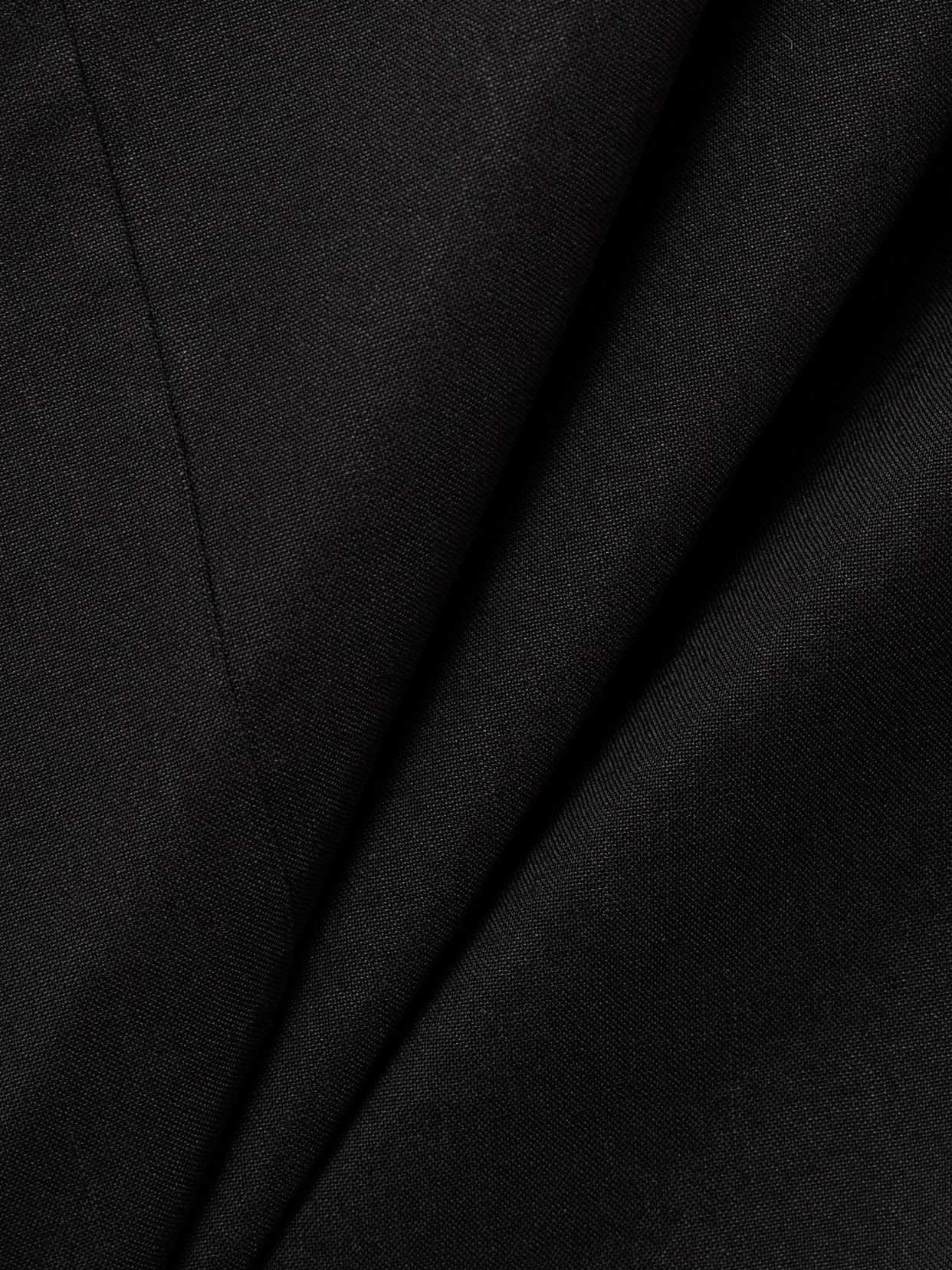Shop Another Tomorrow Hemp-blend Midi Dress In Black