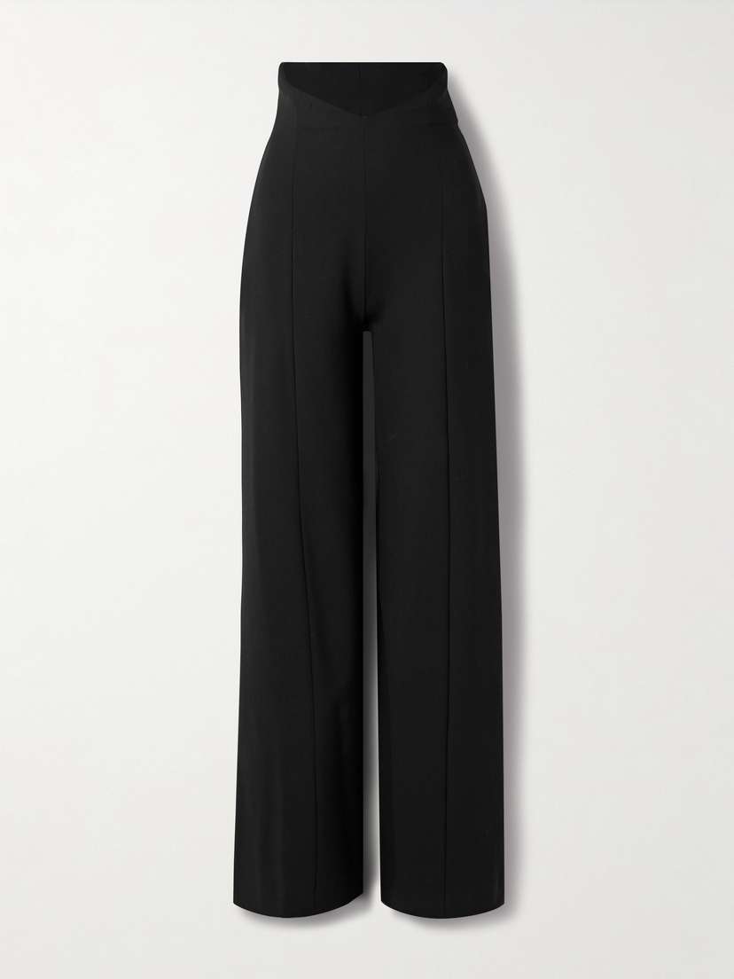 Carolina Herrera Wool-blend Crepe Wide-leg Pants