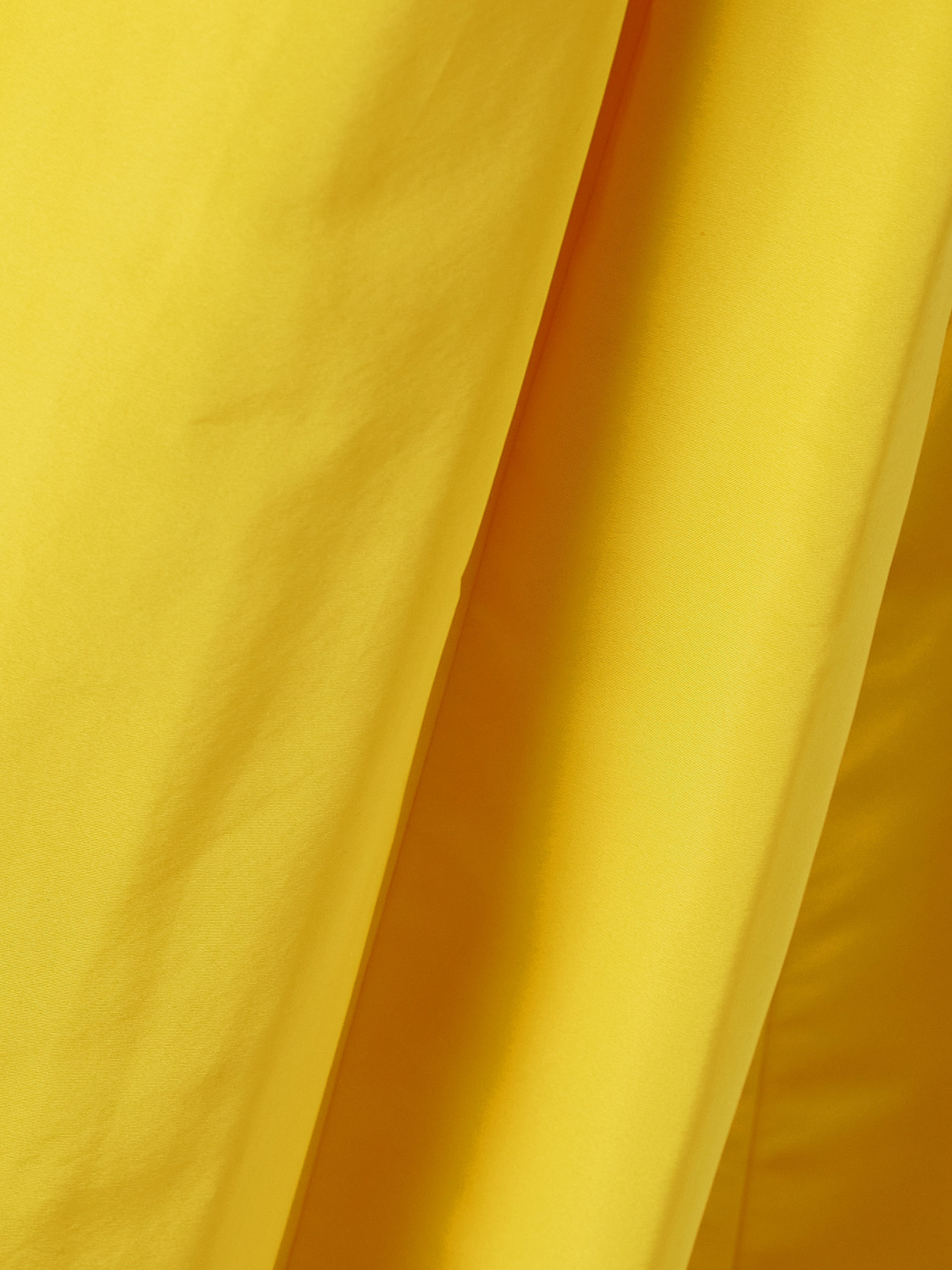 Shop Carolina Herrera Strapless Pleated Faille Gown In Yellow