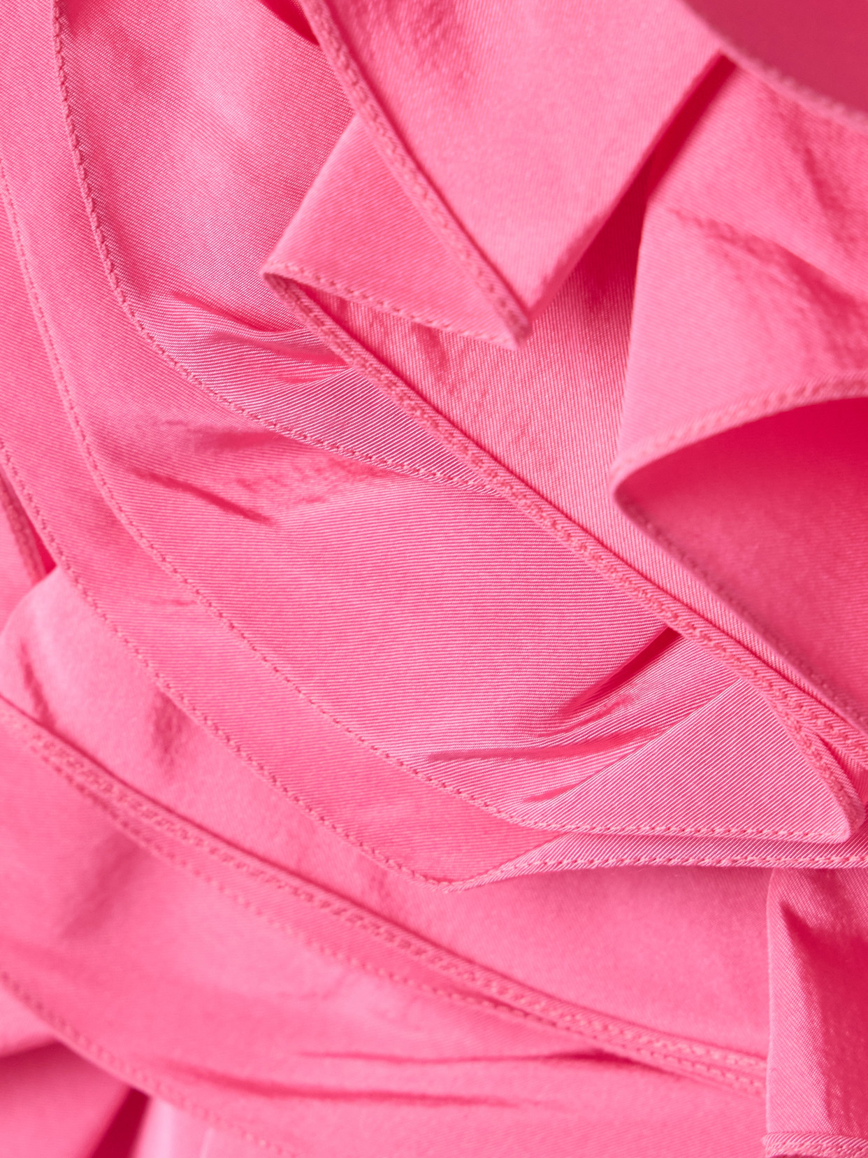 Carolina Herrera Flower Strapless Mini Dress In Pink