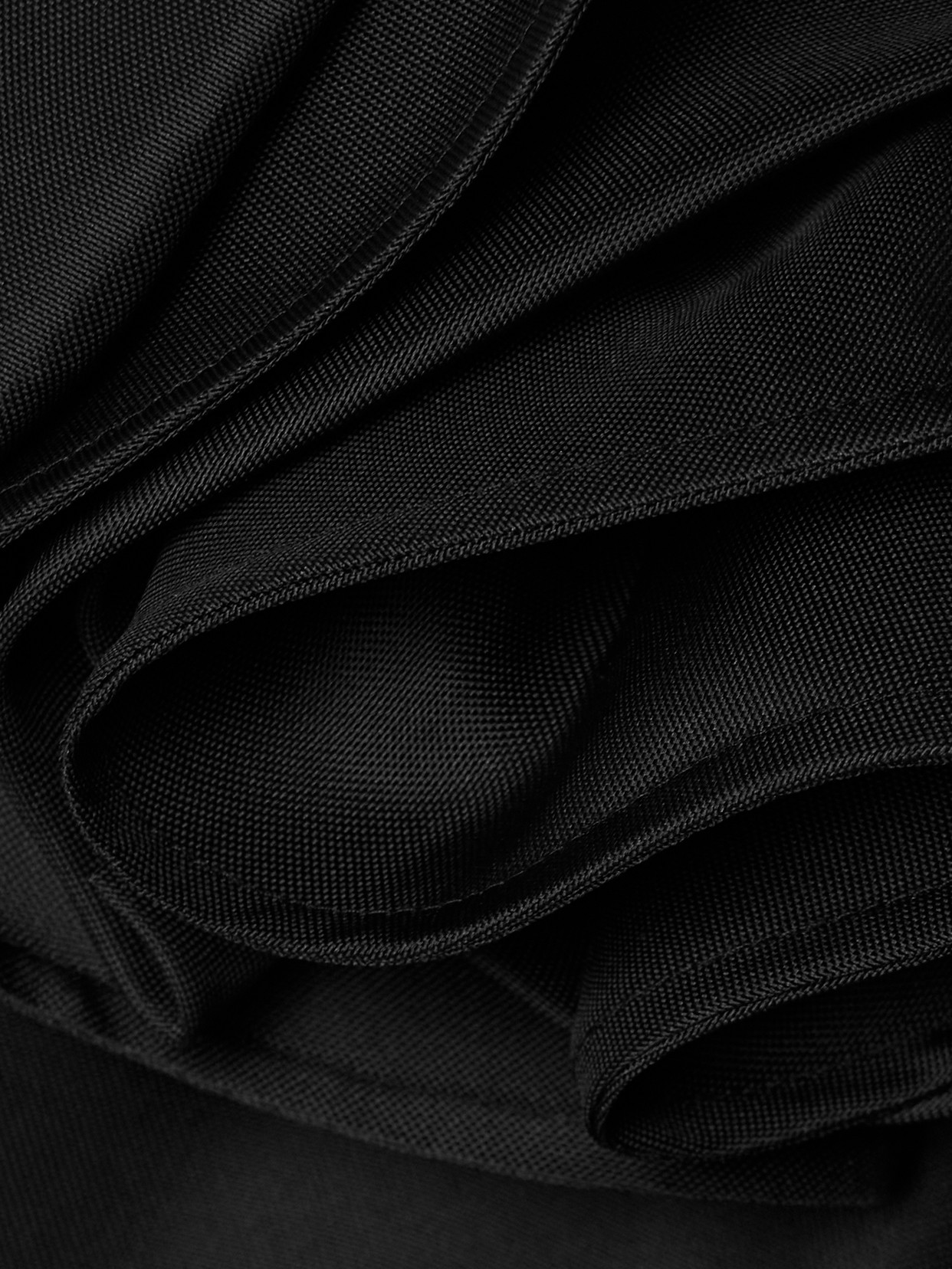 One-Sleeve Ruffled Silk-Gazar Top