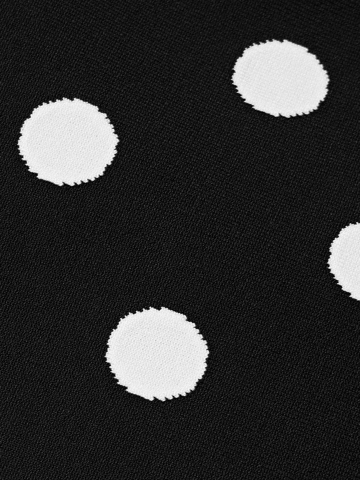 Cropped Polka-Dot Jacquard-Knit Tank