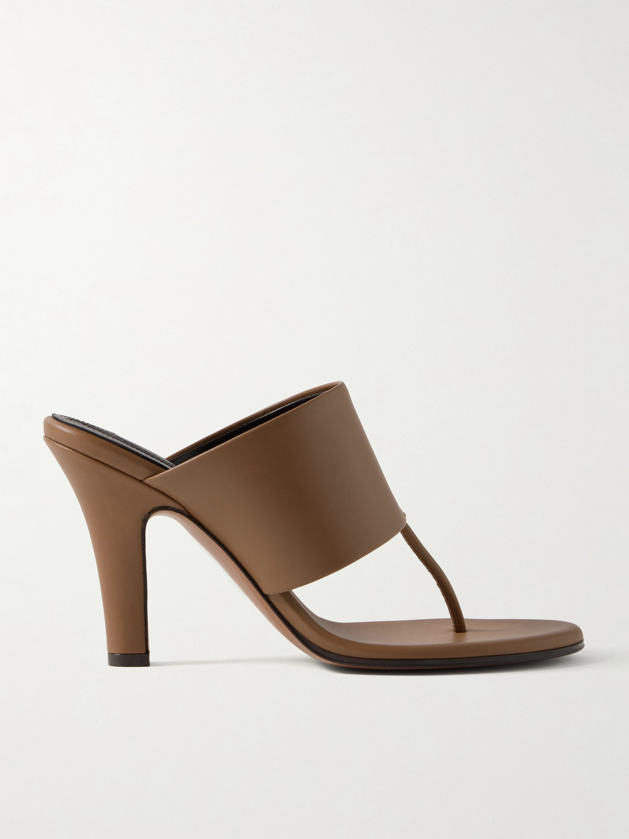 The Row 90mm Signum Leather Sandals In Brown
