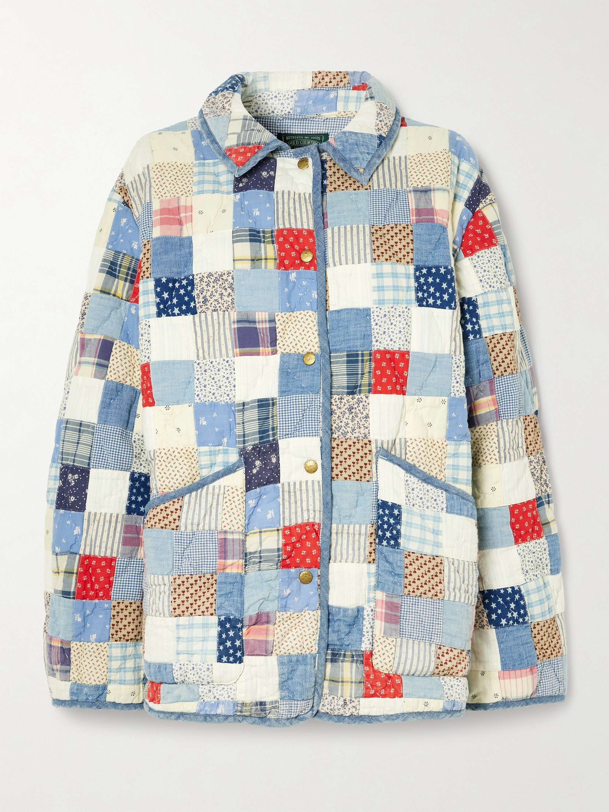 POLO RALPH LAUREN Patchwork quilted printed cotton jacket