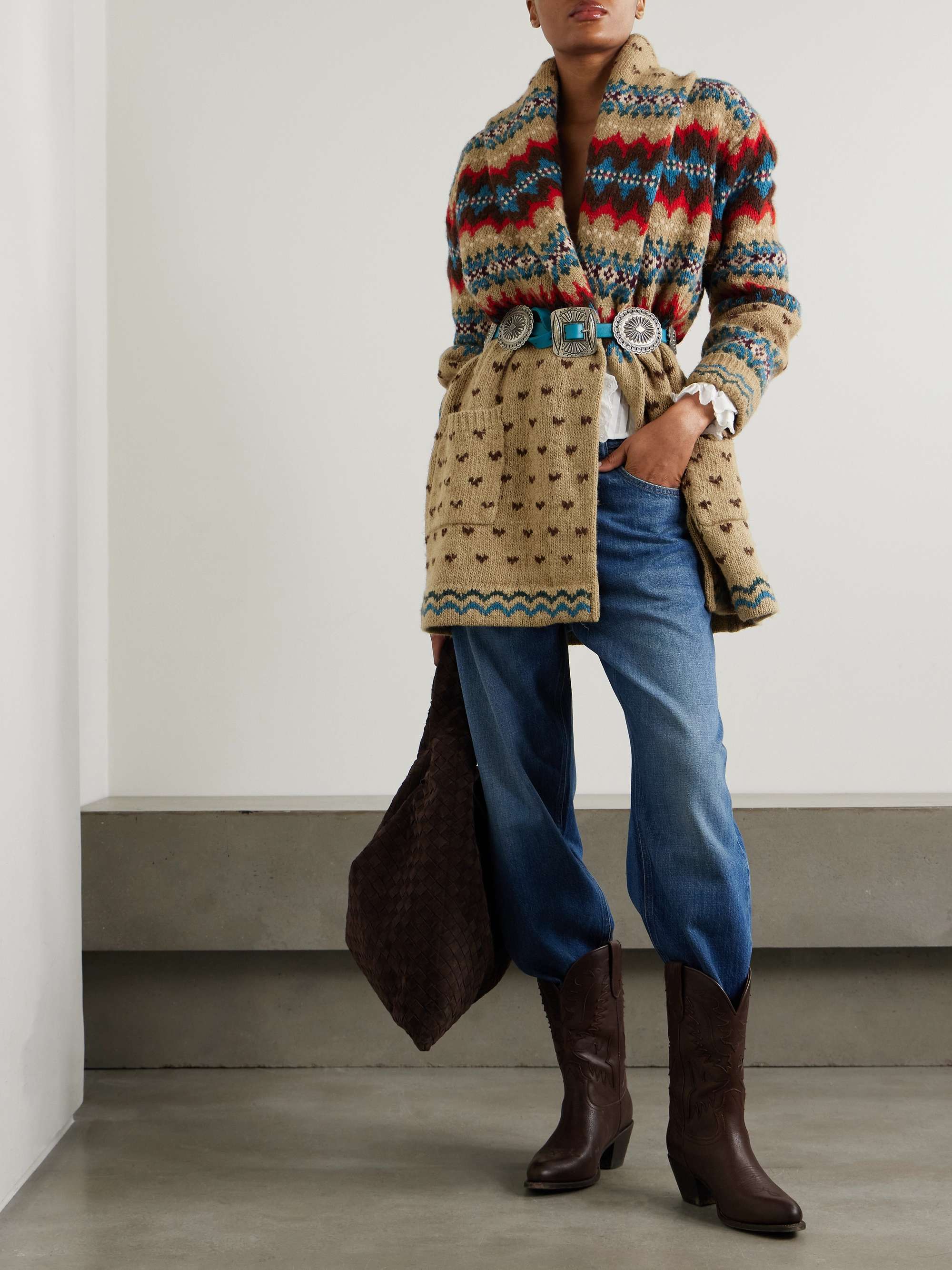【公式】フジのお歳暮・冬ギフト - WEBカタログ掲載中 intarsia Belted LAUREN RALPH POLO wool, linen and alpaca トップス