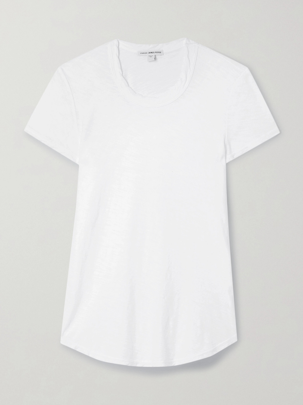 James Perse Slub Cotton-jersey T-shirt In White