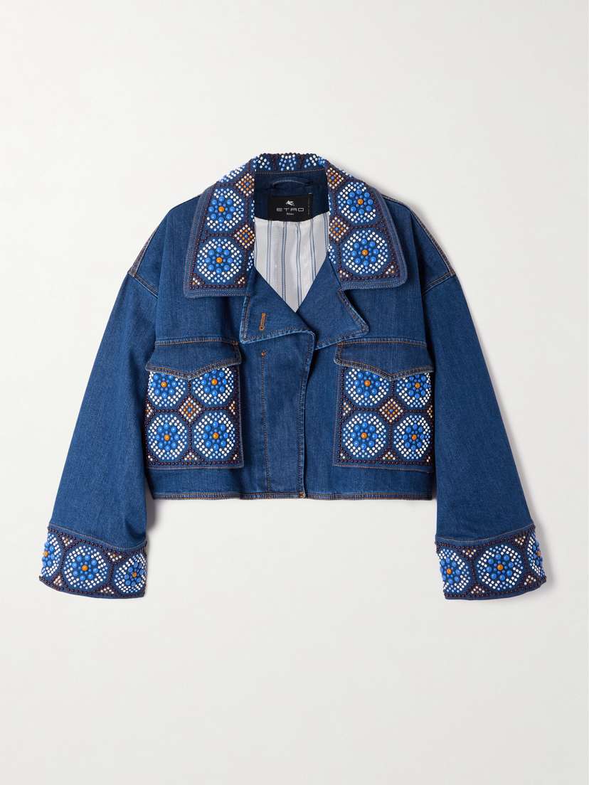Etro Bead-embellished Denim Jacket