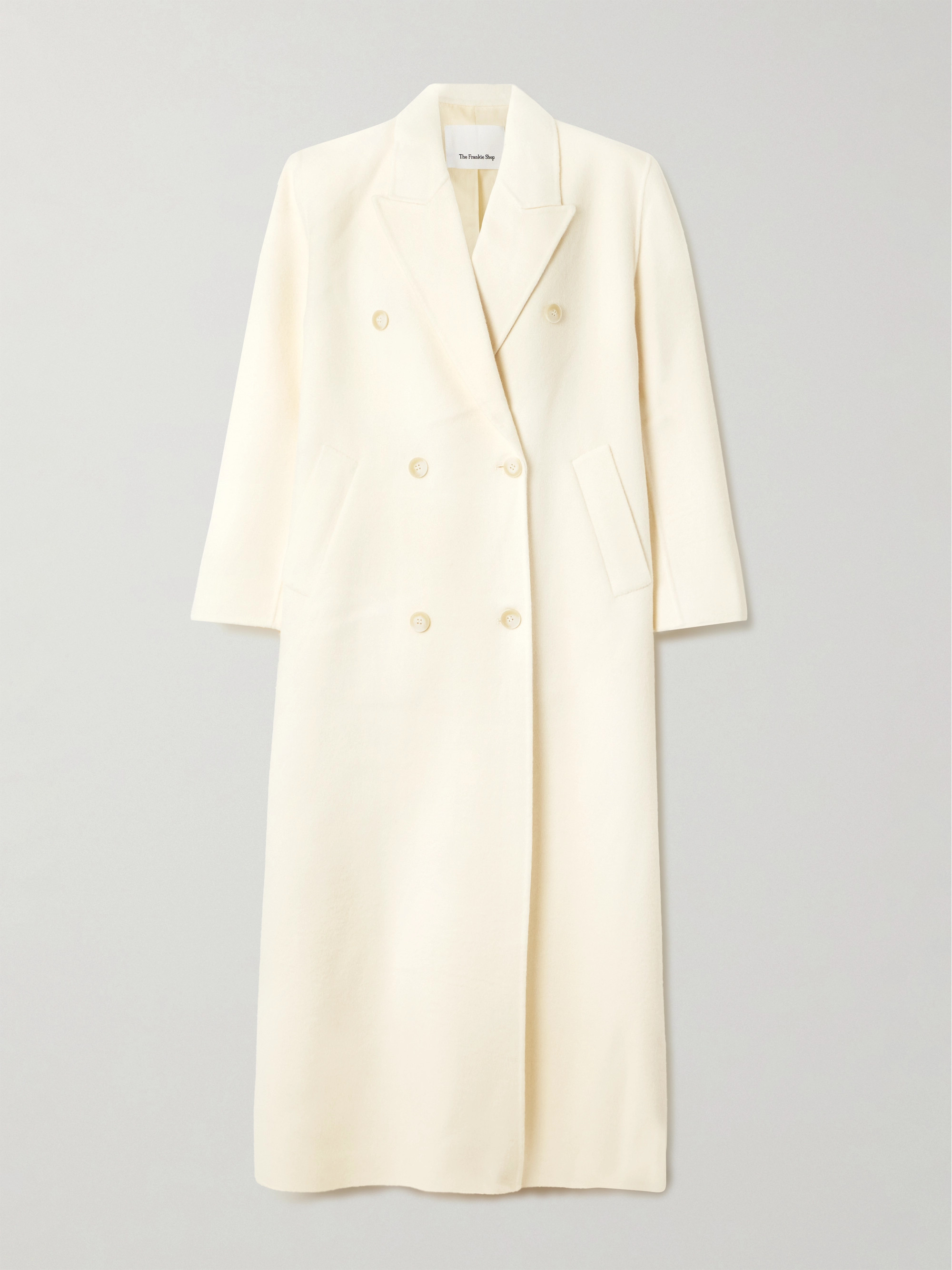 The Frankie Shop Gaia double-breasted wool-blend coat thumbnail