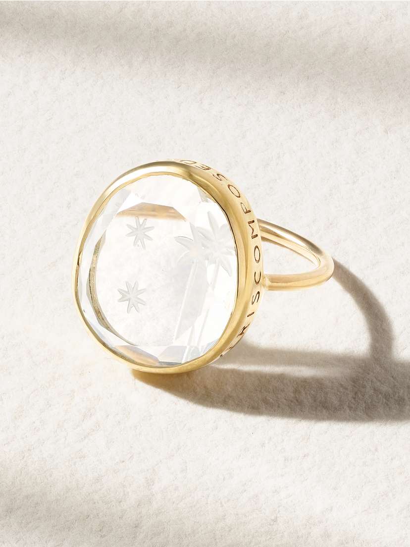 Pascale Monvoisin Alba 9-karat Gold Crystal Ring