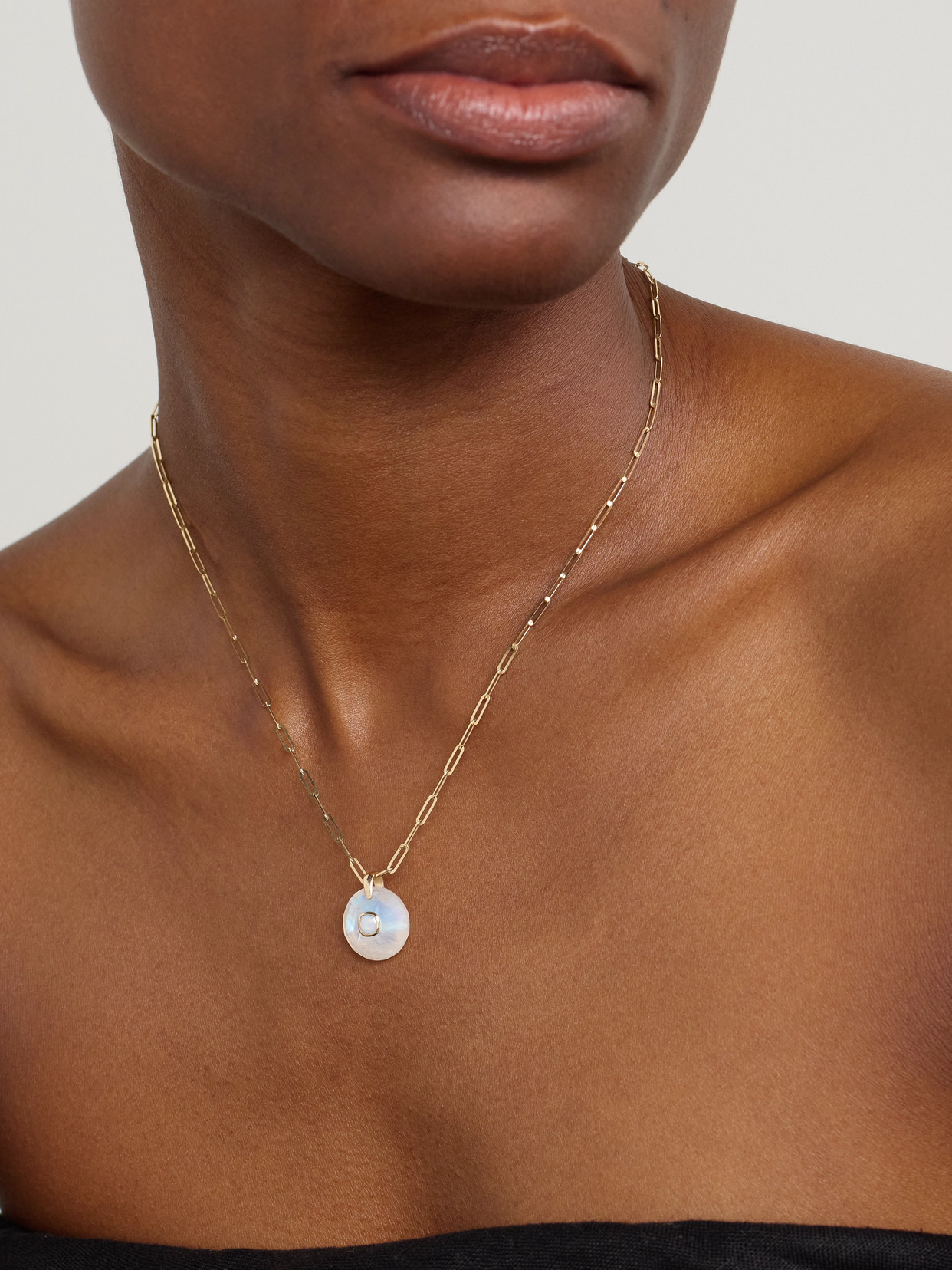 Pascale Monvoisin Milo 9-karat Gold, Moonstone And Opal Necklace In Gold