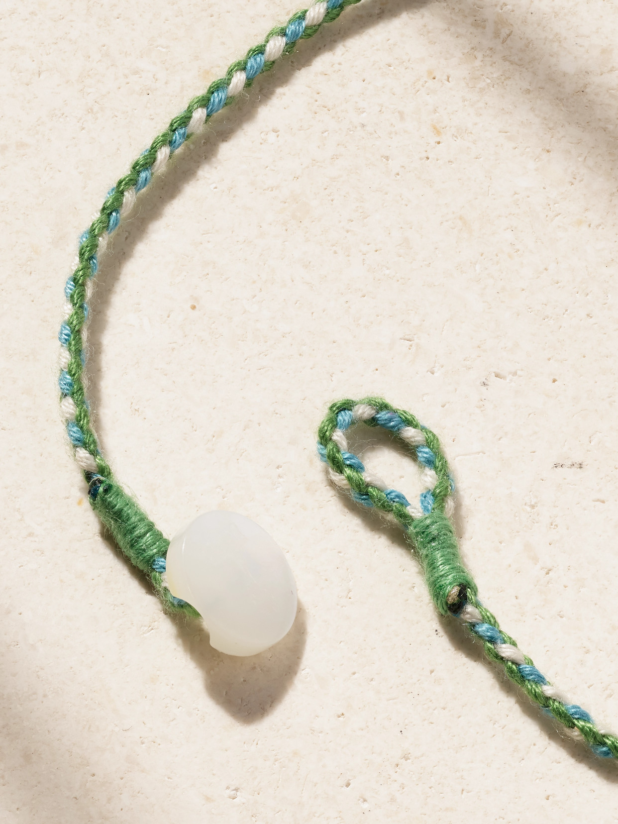 Pascale Monvoisin Eddie 9-karat Gold, Cord And Multi-stone Necklace In Gold