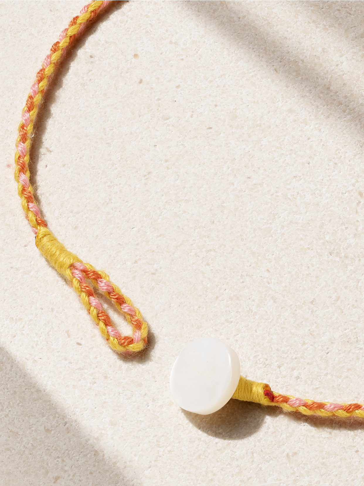 Pascale Monvoisin Eddie 9-karat Gold, Cord And Multi-stone Necklace In Multi