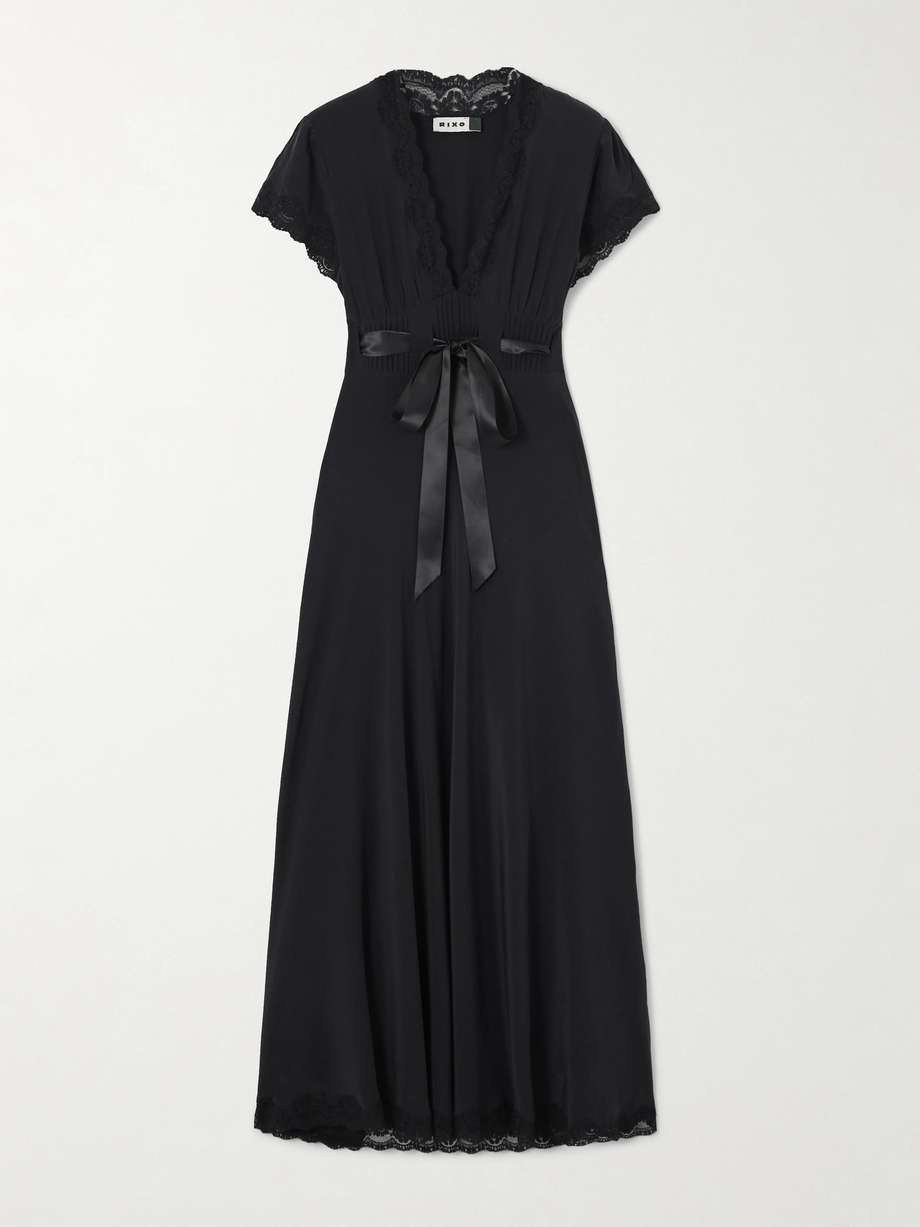 marlice silk-chiffon gown