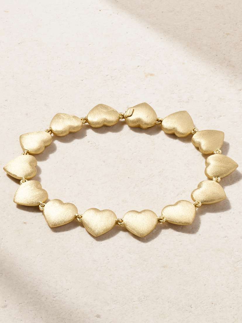 Marie Lichtenberg Heart mall 18-karat Gold Bracelet