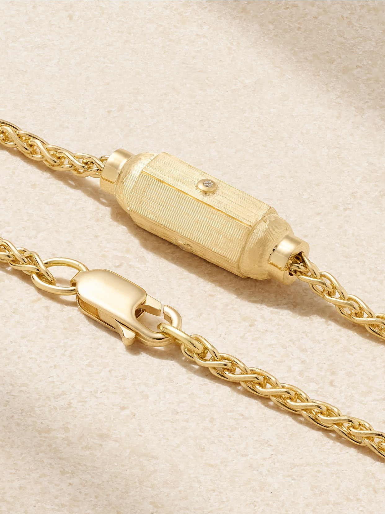 Marie Lichtenberg Micro Coco 18-karat Gold Diamond Bracelet In Gold