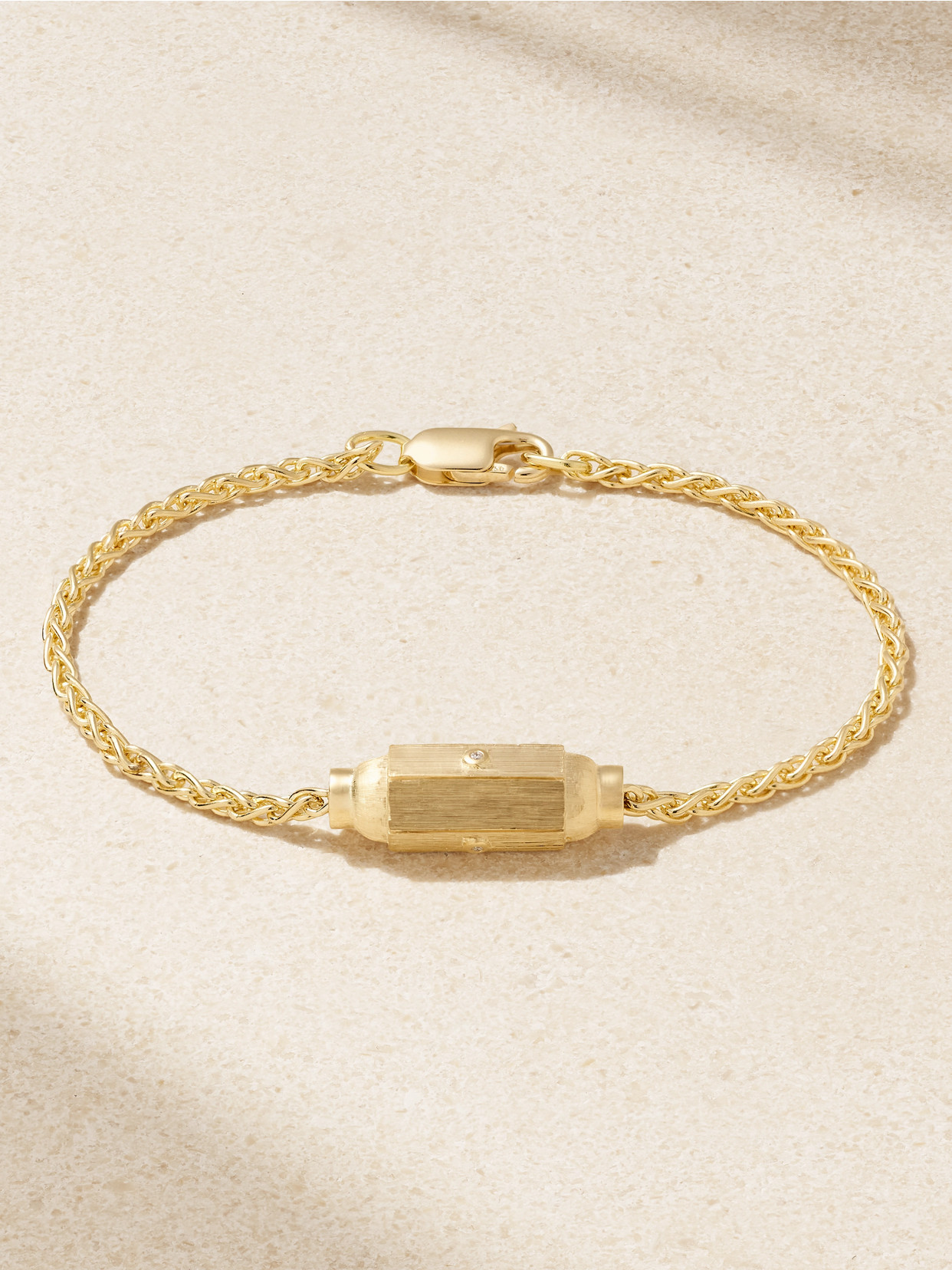 Marie Lichtenberg Micro Coco 18-karat Gold Diamond Bracelet