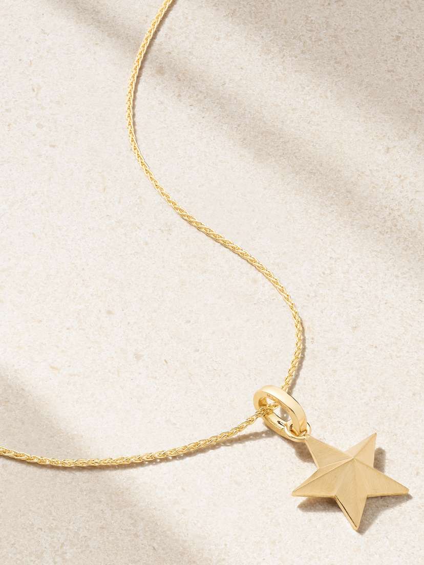 Marie Lichtenberg Star 18-karat Gold Necklace