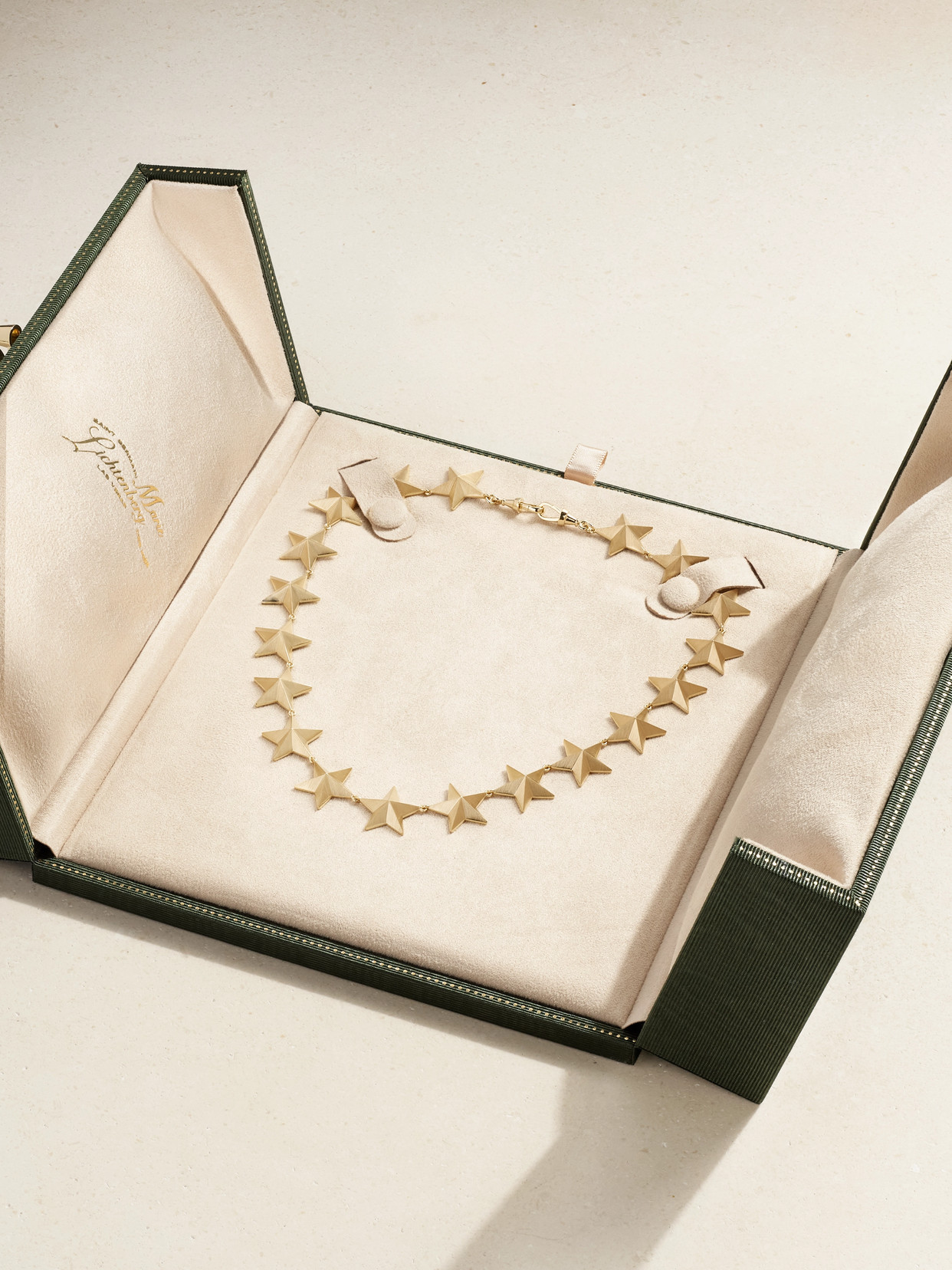 Shop Marie Lichtenberg Star 18-karat Gold Necklace