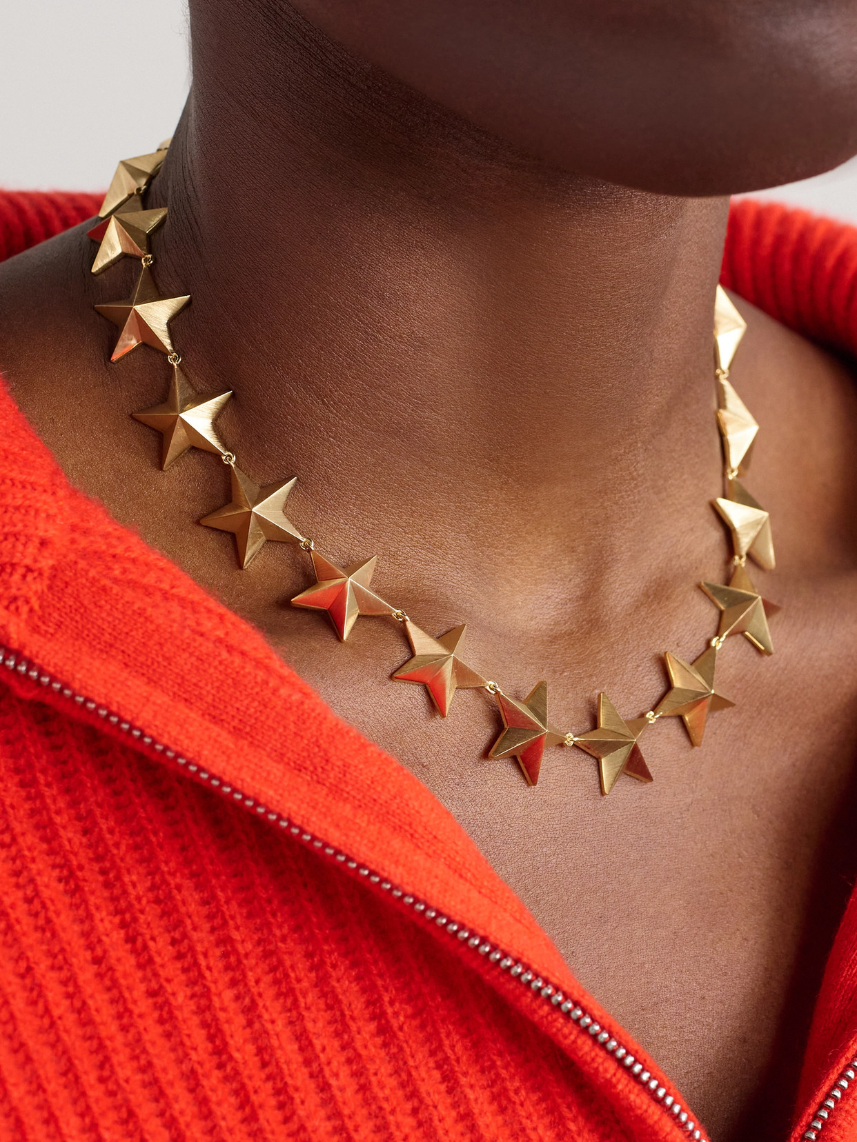 Shop Marie Lichtenberg Star 18-karat Gold Necklace
