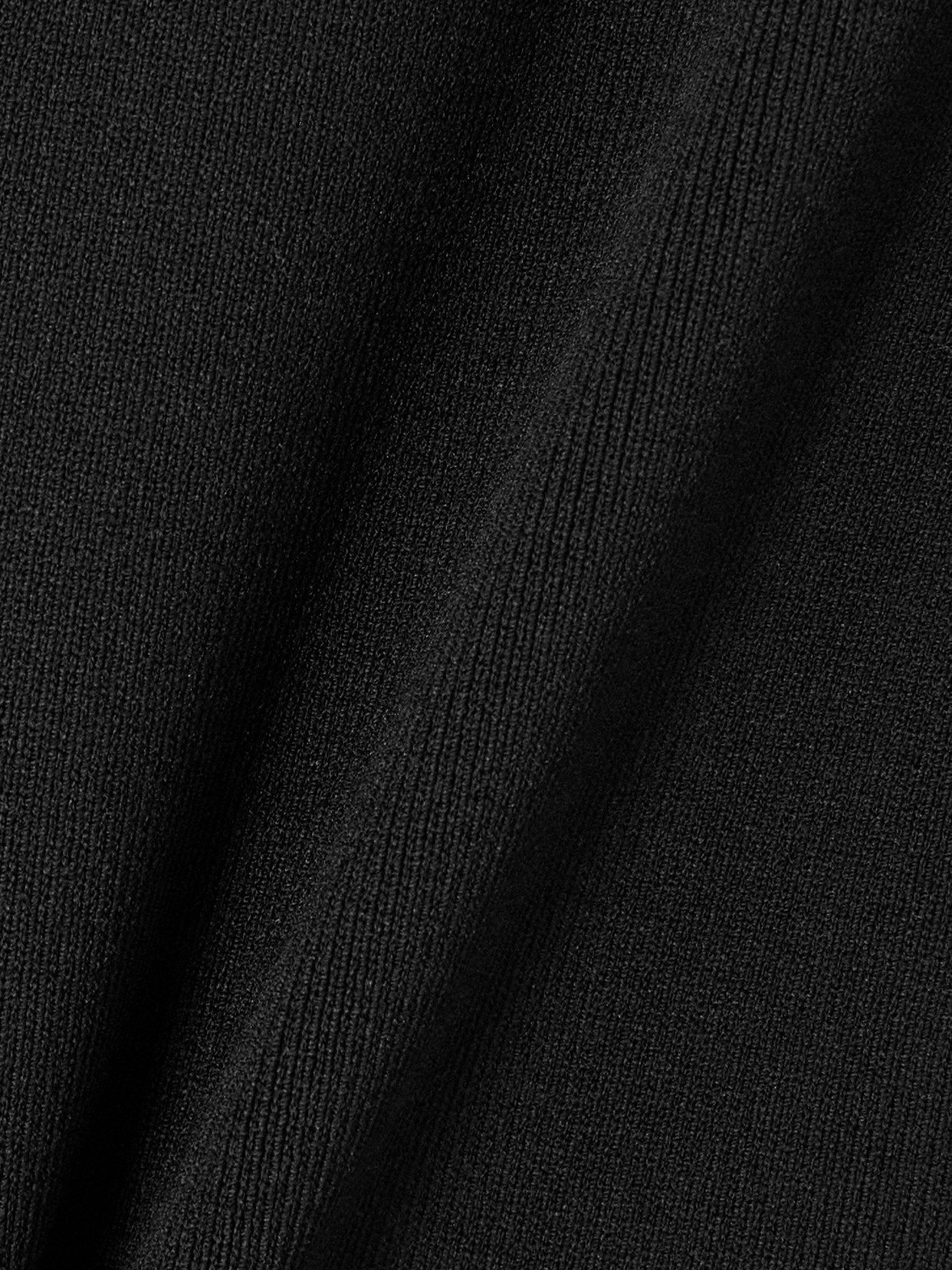 Totême Black Compact Knit Capri Trousers In Black