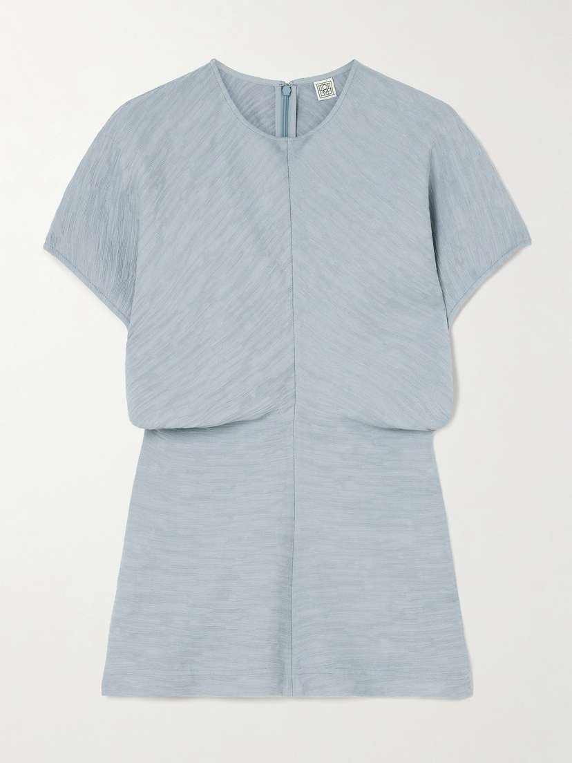 TOTEME Draped Textured Woven Top